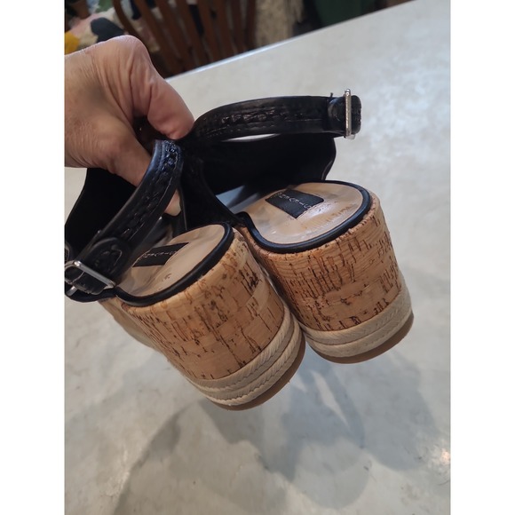 Steve Madden Carlton Espadrille Platform black women SZ 9M contemporary casual - Picture 8 of 10